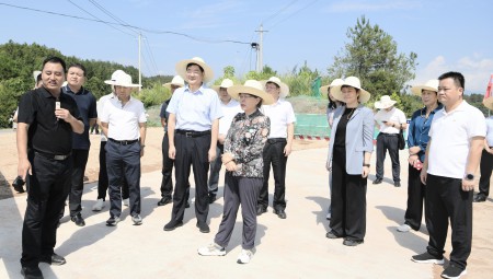 水利部副部长朱程清莅临J9集团节水建设运营的梅江灌区项目调研。